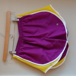 90 Degree by Reflex purple and yellow athletic shorts size small